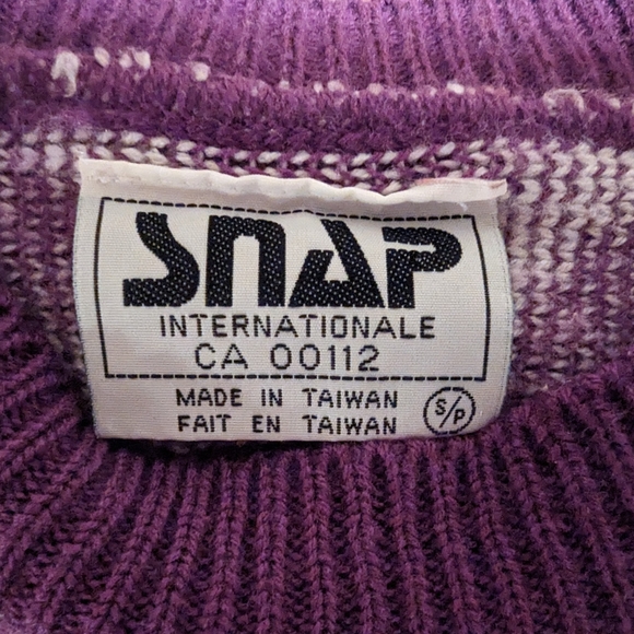 80's Vintage Wool Women's Sweater Dress Size Small SNAP INTERNATIONALE - Picture 4 of 7